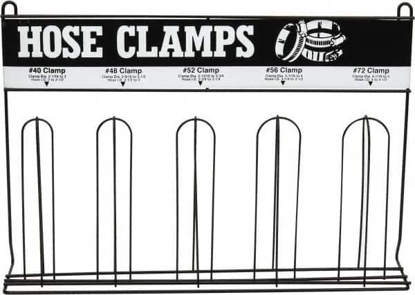 Black 5-loop Hose Clamp Rack23-1/4