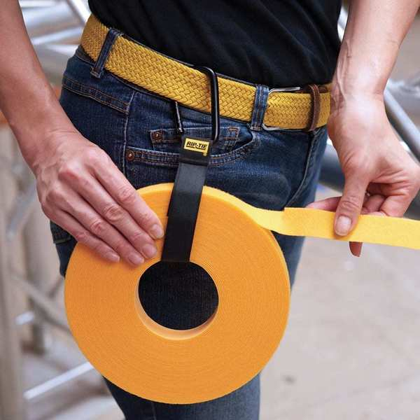 Back-to-Back Strap, No Adhesive, 6 in, 1 in Wd, Blue, 5 PK