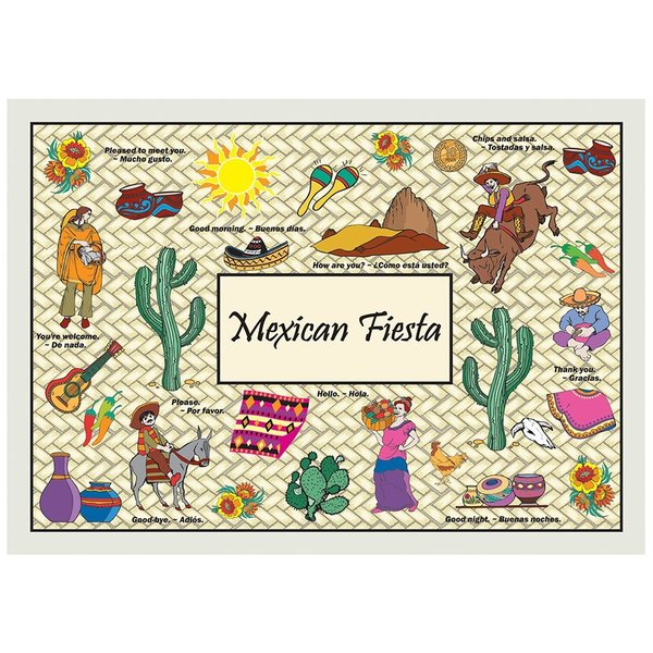 Mexican Fiesta Placemat, Recycled, PK1000