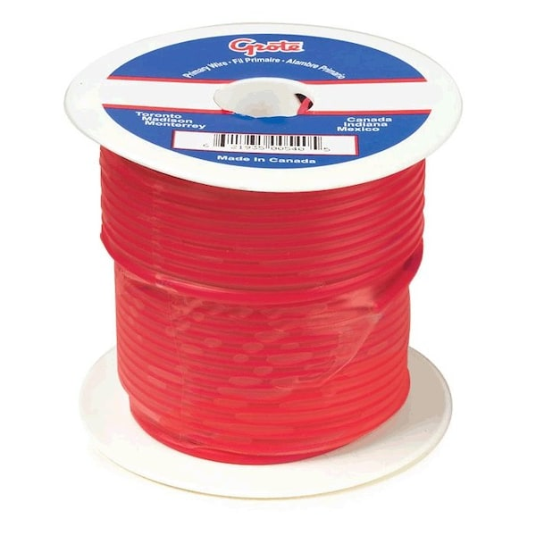 Primary Wire, 8 Gauge, Red, 100 ft. Spool