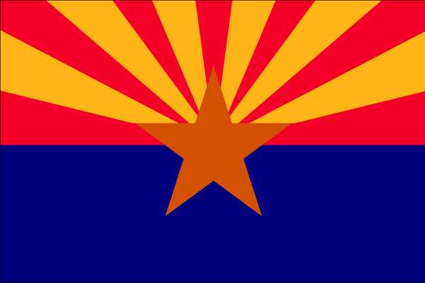 Arizona State Flag,3x5 Ft (1 Units In Ea