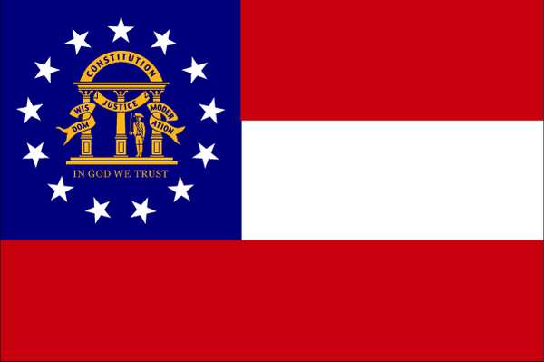 Georgia State Flag,3x5 Ft (1 Units In Ea