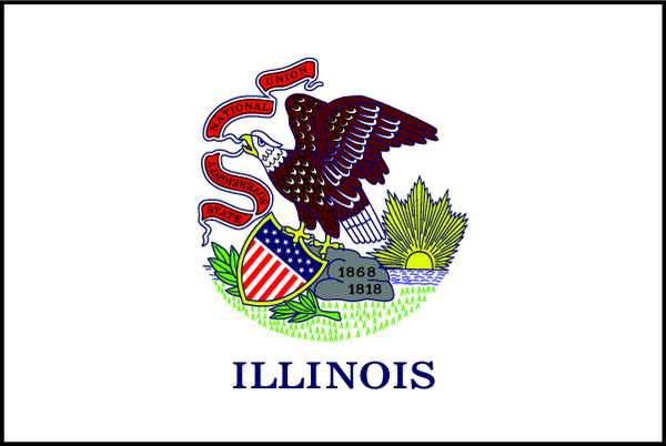 Illinois State Flag,3x5 Ft (1 Units In E