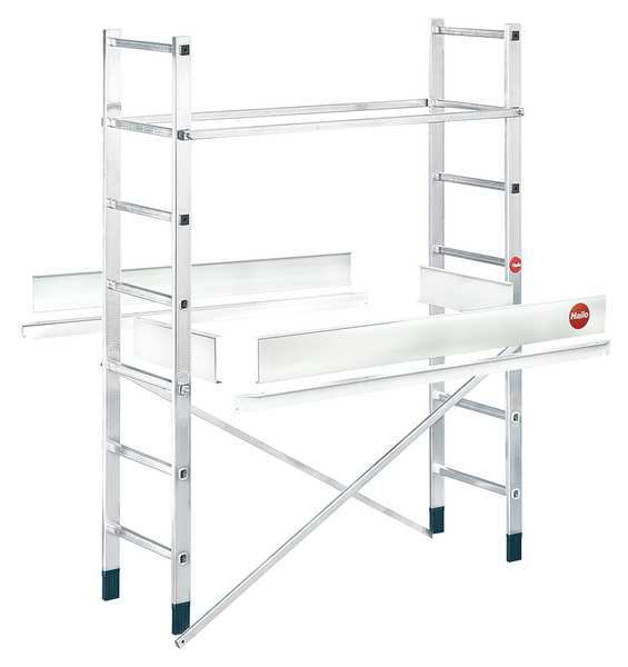 Scaffold Ladder Add-On, Aluminum, 1160 lb. Load Capacity, 11 ft. Platform Height