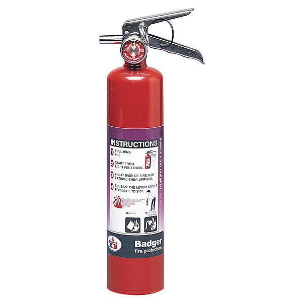 Fire Extinguisher,dry Chemical,bc,15 Ft.