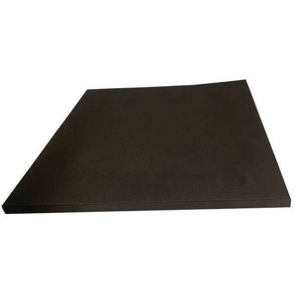 Foam Sheet,24" L,12" W,1/2",black (1 Uni