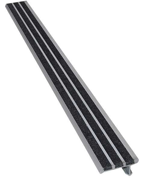 Stair Nosing,black,36in W,extruded Alum