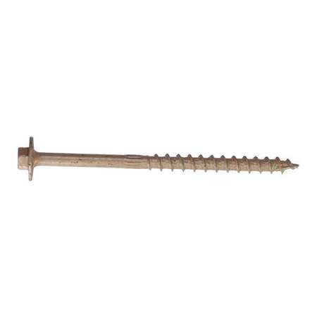 Wood Screw,4 In.l,5/16 Hex Head,pk50 (1