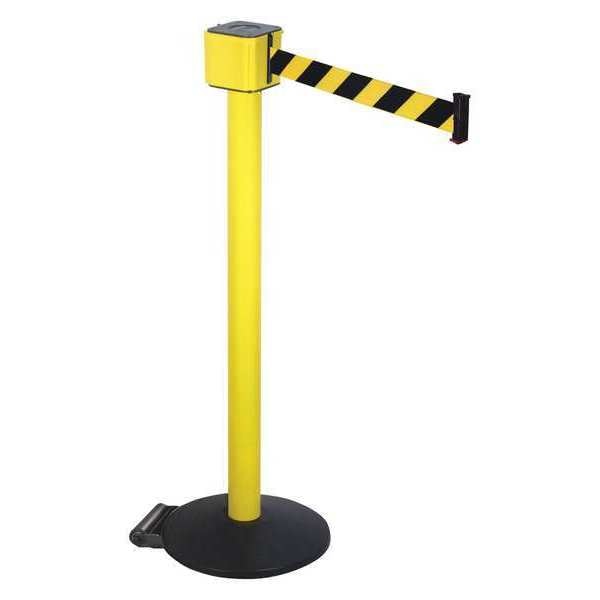 Barrier Post with Belt, 40 In. H, 30 ft. L