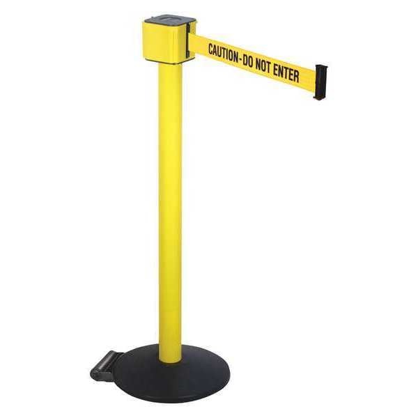 Barrier Post With Belt,40 In. H,30 Ft. L