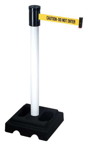 Barrier Post with Belt, 40 In. H, 15 ft. L