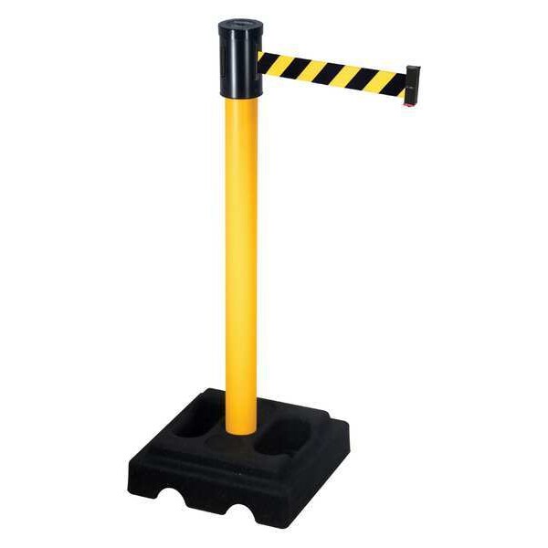 Barrier Post with Belt, 40 In. H, 15 ft. L