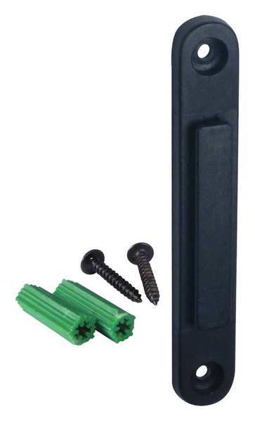 Wall Mount Receiver, Plastic, 3 1/4 in H, Black