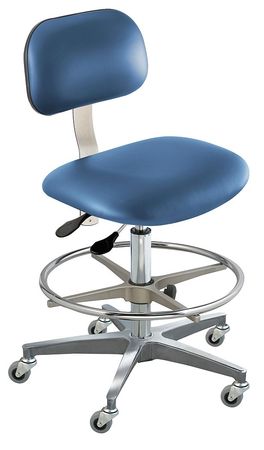 Chair,class 100 Clean,vinyl,blue (1 Unit