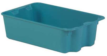 Stack And Nest Bin,19-13/16 In L,blue (1