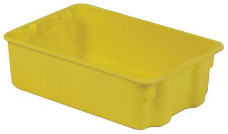 Stack And Nest Bin,19-13/16 In L,yellow
