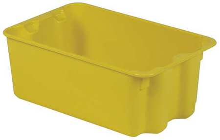 Stack And Nest Bin,20-5/8 In L,yellow (1