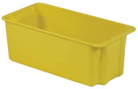 Stack And Nest Bin,24-1/8 In L,yellow (1