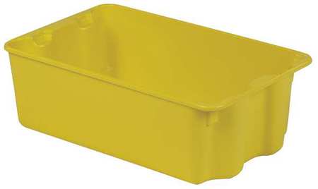 Stack And Nest Bin,24-5/16 In L,yellow (
