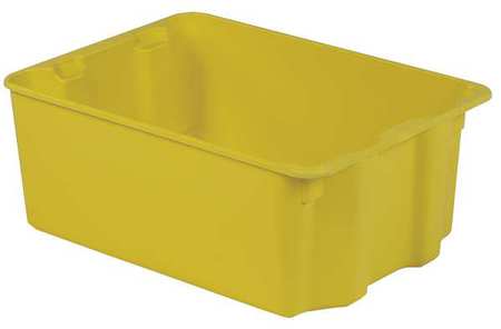 Stack And Nest Bin,25-5/16 In L,yellow (