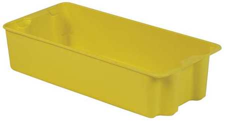 Stack And Nest Bin,29-5/8 In L,yellow (1