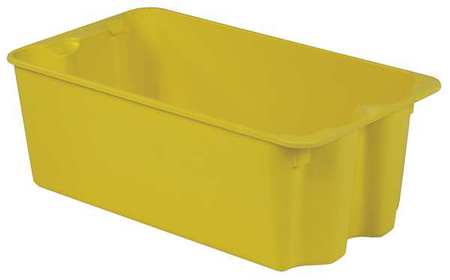 Stack And Nest Bin,30-5/8 In L,yellow (1