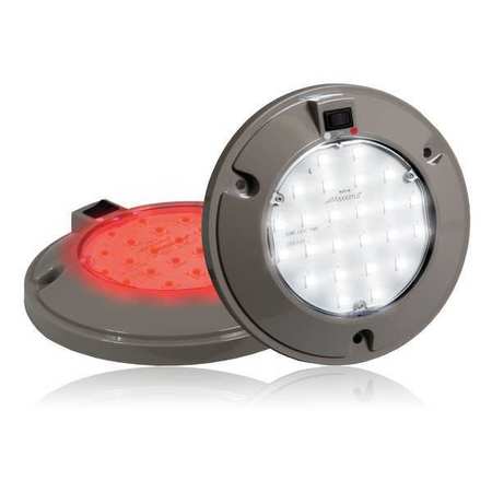 Dome Light,round,red, White (1 Units In