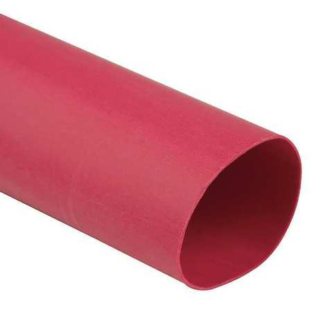 Shrink Tubing,0.063in Id,red,4ft,pk25 (1