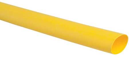 Shrink Tubing,1.5in Id,yellow,125ft (1 U