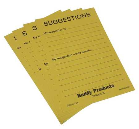 Suggestion Cards,4x6,yellow (1 Units In