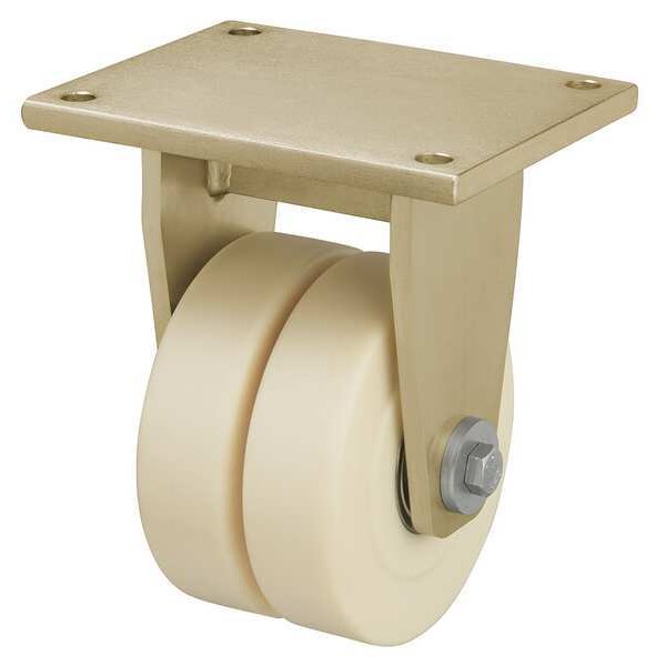 Dual Wheel Caster, Swivel, Nylon, 3-3/16 in, 3850 lb