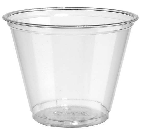 Disposable Cold Cup 9 oz. Clear, Plastic, Pk1000