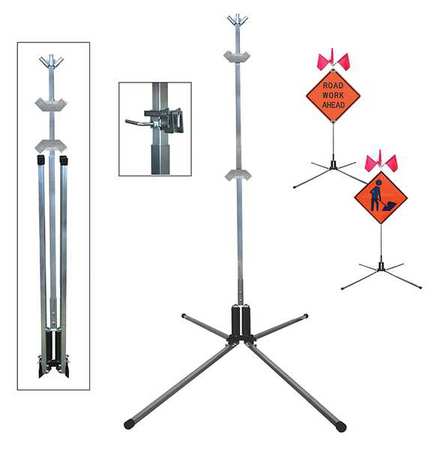 Sign Stand,aluminum,75 In. (1 Units In E
