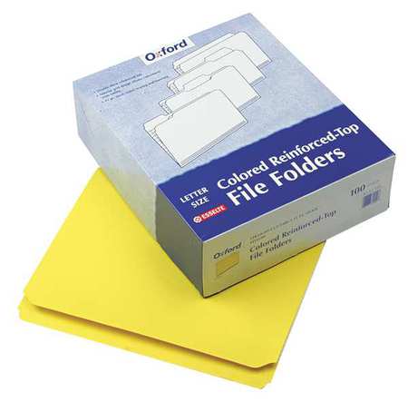 Letter File Folders,yellow,pk100 (1 Unit