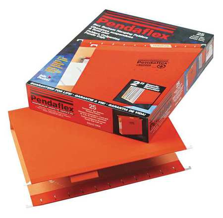 Letter File Folders,orange,pk25 (1 Units