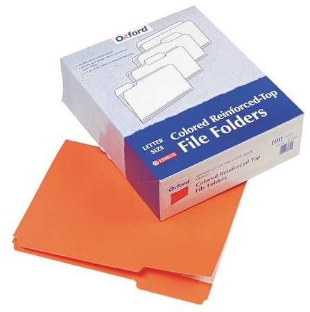 Letter File Folders,orange,pk100 (1 Unit