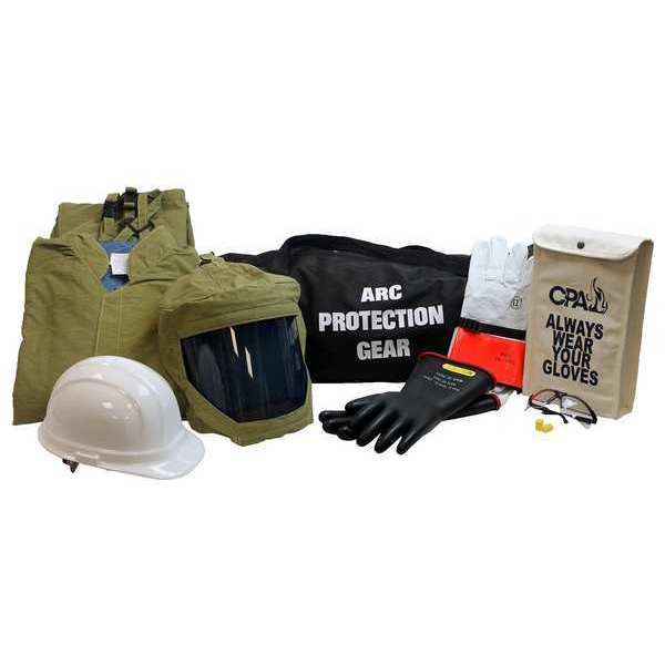 Arc Flash Jacket And Bib Kit,olive,xl (1