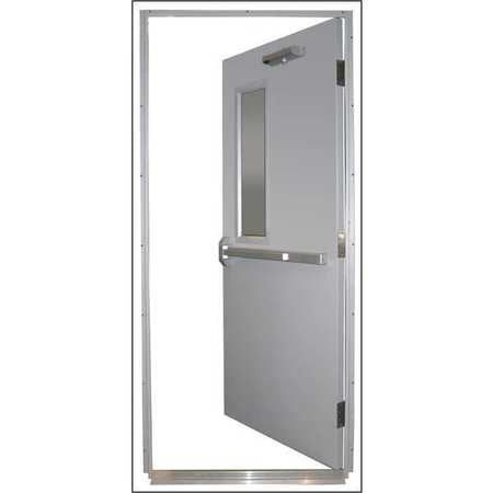 Steel Door,push Bar,rhr,36 X 84 In. (1 U