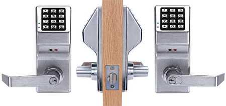 Electronic Lock,brushed Chrome,12 Button