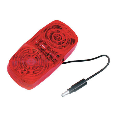 Marker Lamp,led Double Bubble,red,2"x4"