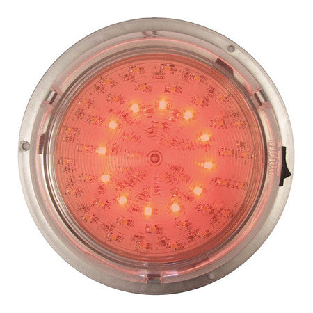 Dome Lamp,5" Led Round,white/red (1 Unit
