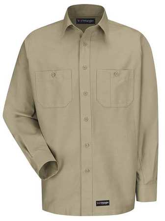 Long Sleeve Shirt,khaki,polyester/cotton