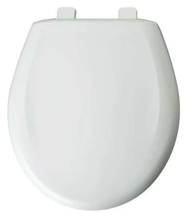 Toilet Seat,round,closed Front,16-5/8 In