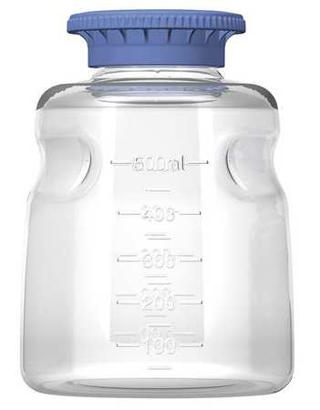 Media Bottle,500ml,plastic,narrow,pk24 (