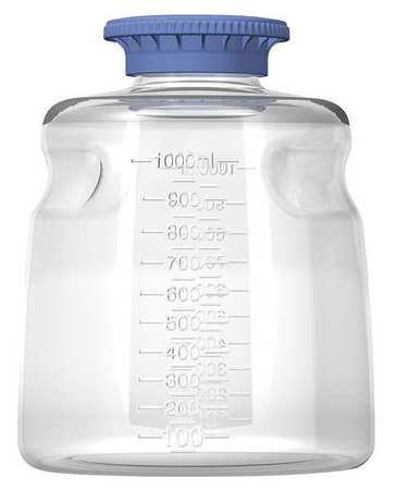 Media Bottle,1000ml,plastic,narrow,pk24