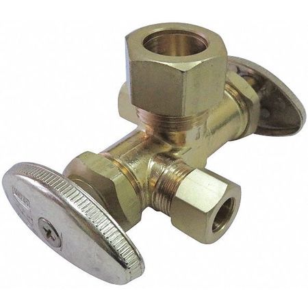 Outlet/shutoff Stop,dual,1/2 X 3/8" C (1