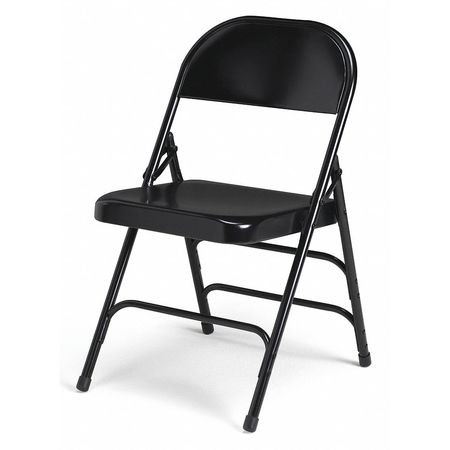 Heavy Duty Steel Folding Chair,black (4