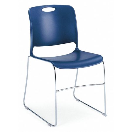 Stack Chair,blue/black (1 Units In Ea)