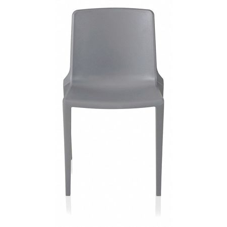 Stack Chair,poly,uv Resistant,warm Gray