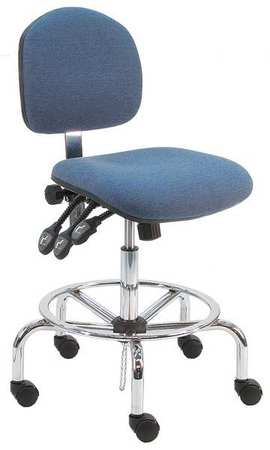 Task Chair,fabric,blue,20 To 28